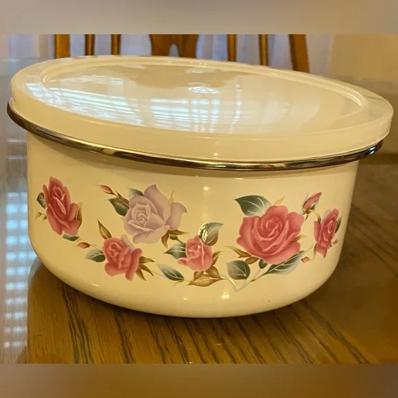 Rose Patterned Food Storage Container Set - Picture 2 of 4